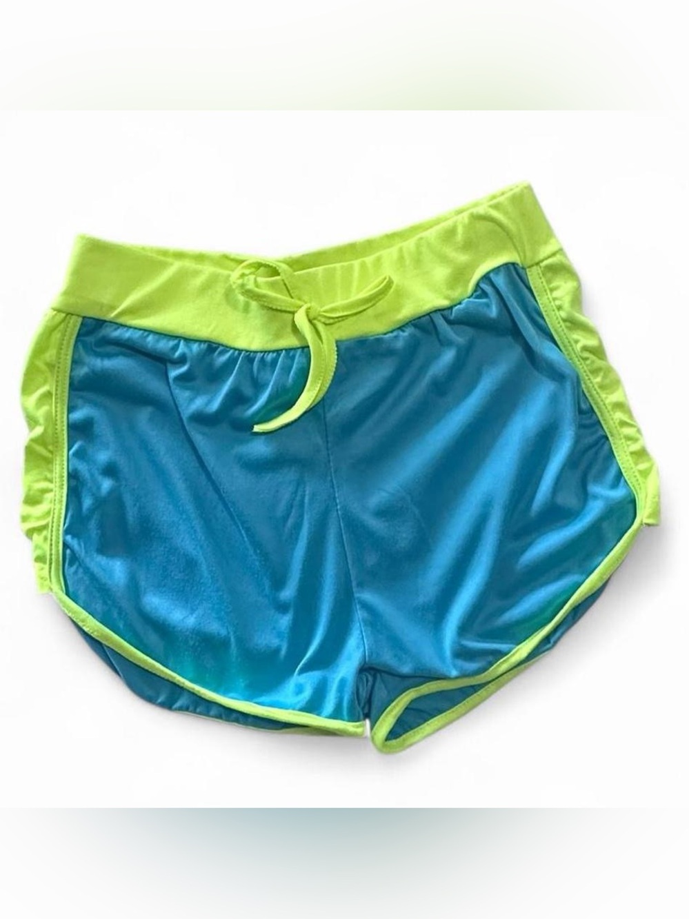 NWT Blue & Neon Green Lounge Athletic Shorts